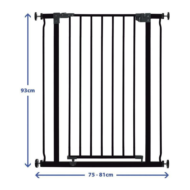 DREAMBABY Safety gate Extra High LIBERTY - By pressure - L 75/81 x H 9