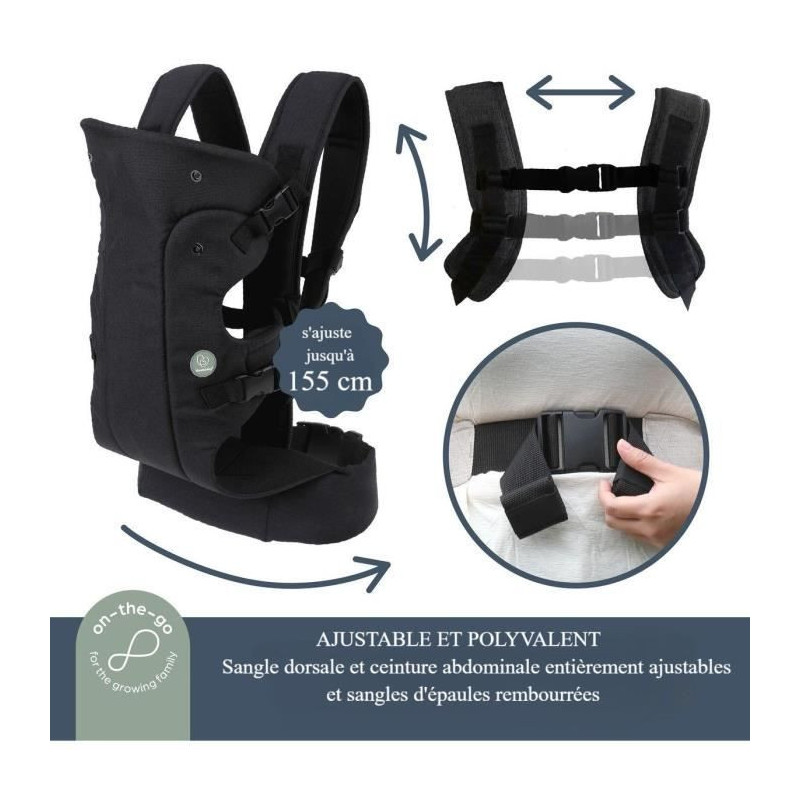 Adjustable 3-1 Baby Carrier - DREAMBABY - JOURNEY - Comfortable and Ve