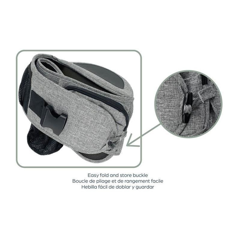 Baby Carrier - Hip Seat - DREAMBABY - Up & Go - Grey