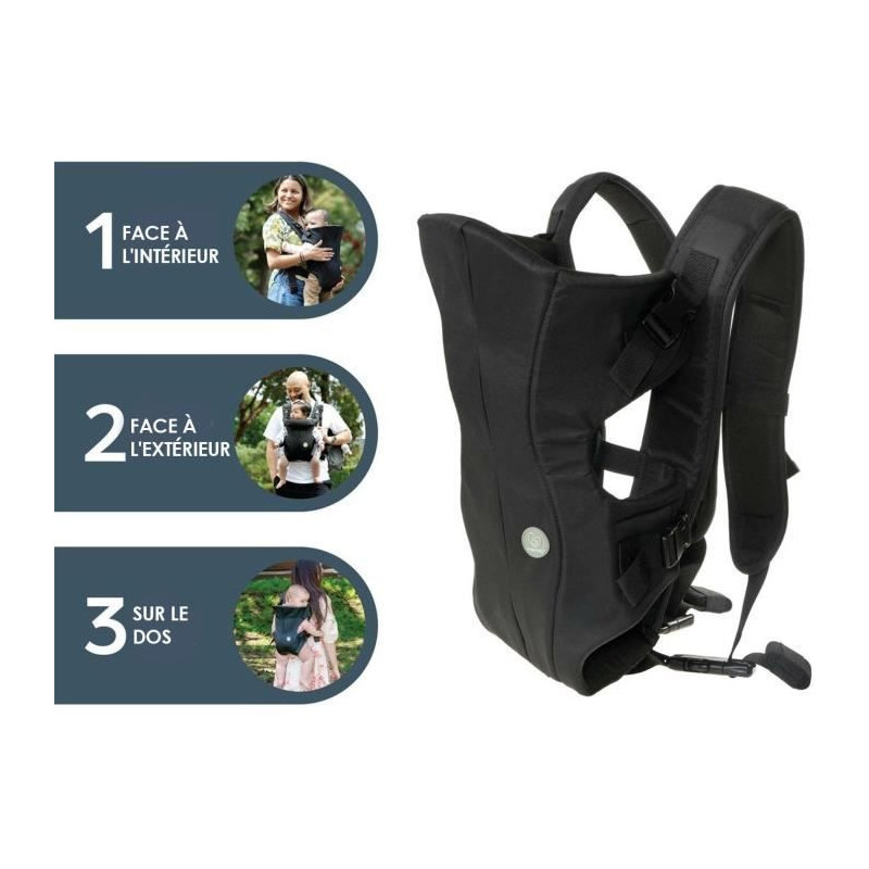 Baby Carrier - DREAMBABY - 3-Sided On-the-Move - Black