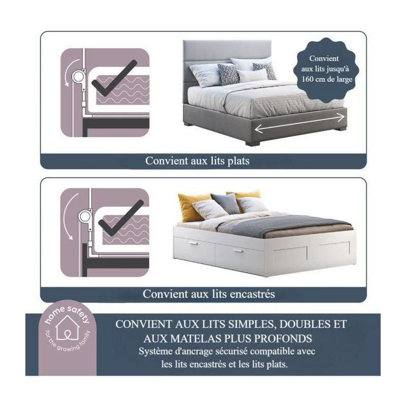 DREAMBABY Nicole bed barriere - Beds and flat beds - measuring 150 cm