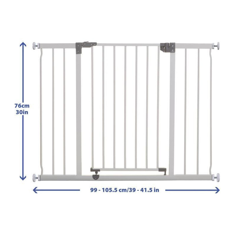 DREAMBABY Safety gate Extra large LIBERTY - By pressure - L 99/105.5 x