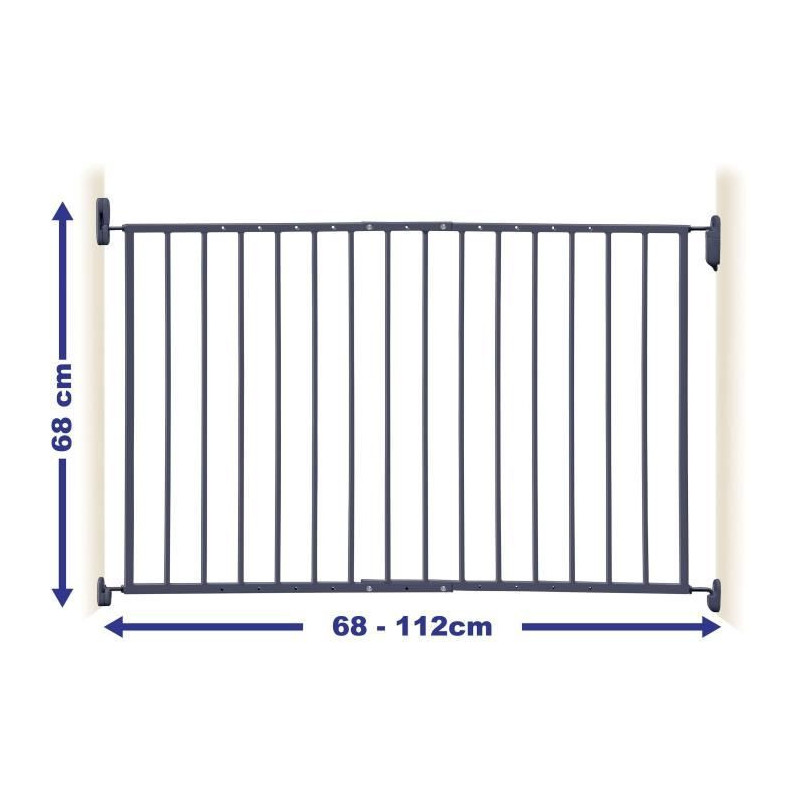 DREAMBABY Safety gate ARIZONA EXTENDA - To be screwed - L 68/112 cm -