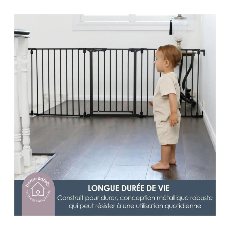 Child safety gate - Discovery 3 - DREAMBABY - 74.5 cm to 1.95 cm - Whi