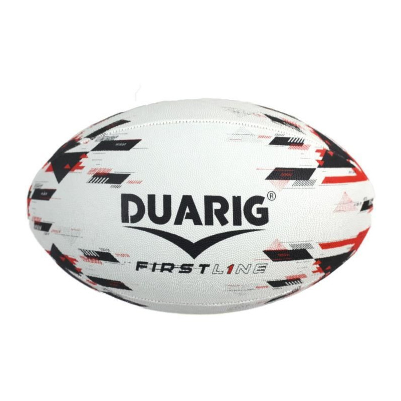 Rugby ball - Firstline - DUARIG - Black and red - T5