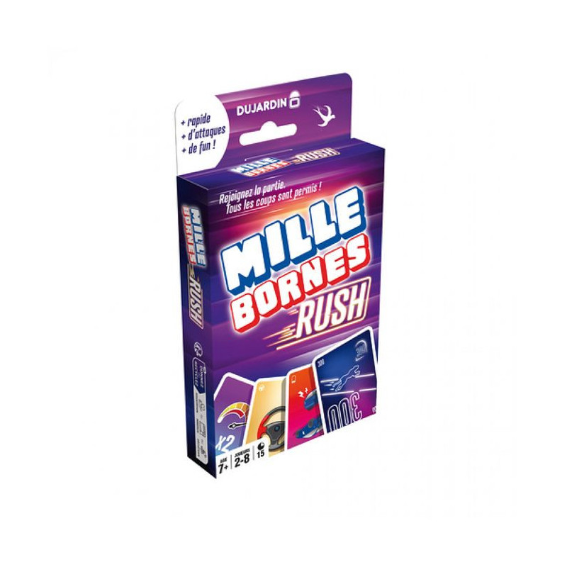 MILLE BORNES RUSH card game - DUJARDIN - For 2 players or more - From