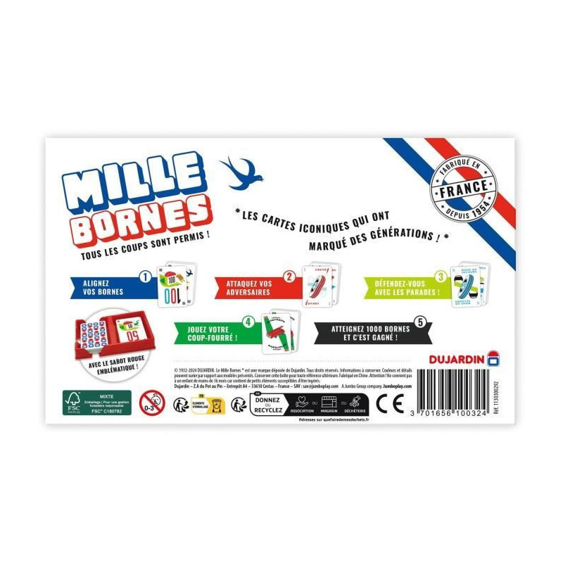 Mille bornes Classique - Board game - DUJARDIN - From 6 years old