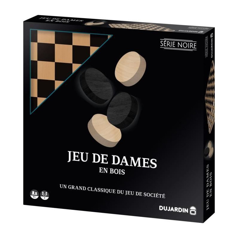 Black Series - Checkers Board - Board game - DUJARDIN - From 7 years o