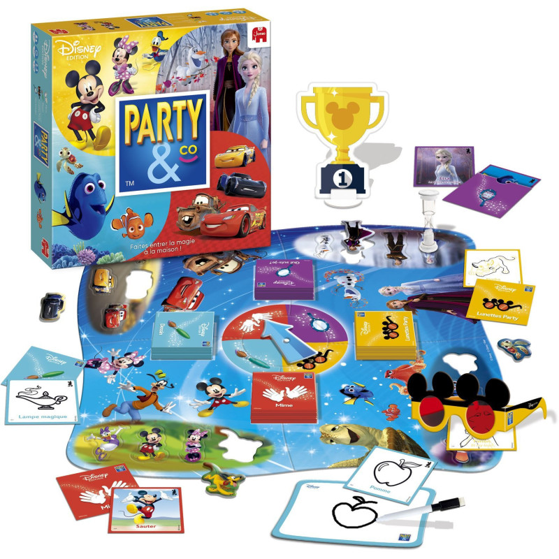 PARTY & CO Disney - Board game - DUJARDIN - Challenges around the Disn