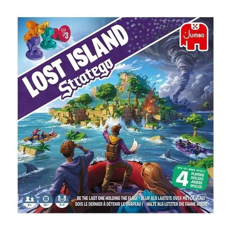 STRATEGO LOST ISLAND - Strategy game - DUJARDIN - Find the hidden flag