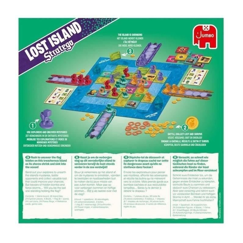 STRATEGO LOST ISLAND - Strategy game - DUJARDIN - Find the hidden flag
