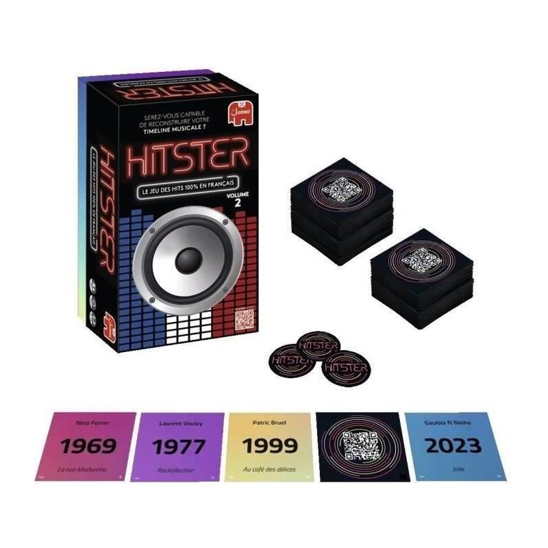 HITSTER 100% FRENCH SONG - Board game - DUJARDIN - Dive into the Frenc