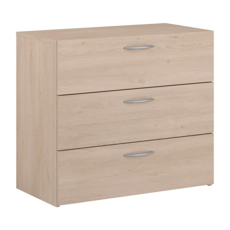 Chest of drawers - EASY LIFE - 3 drawers - Oak - 78.2 x 69.3 x 40.8 -