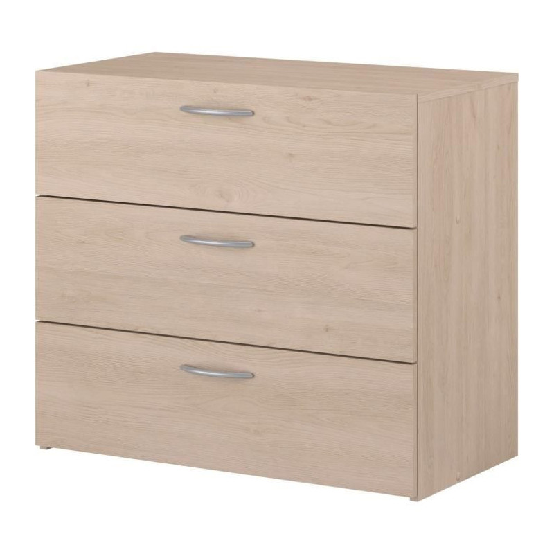 Chest of drawers - EASY LIFE - 3 drawers - Oak - 78.2 x 69.3 x 40.8 -