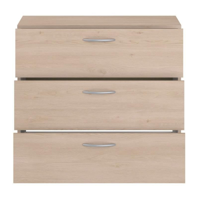 Chest of drawers - EASY LIFE - 3 drawers - Oak - 78.2 x 69.3 x 40.8 -
