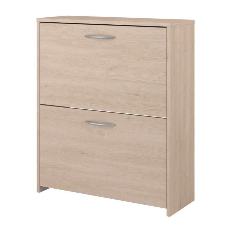 Shoe cabinet with 2 flaps - EASY LIFE - Oak - 66.5 x 78.5 x 25.1 - PAR