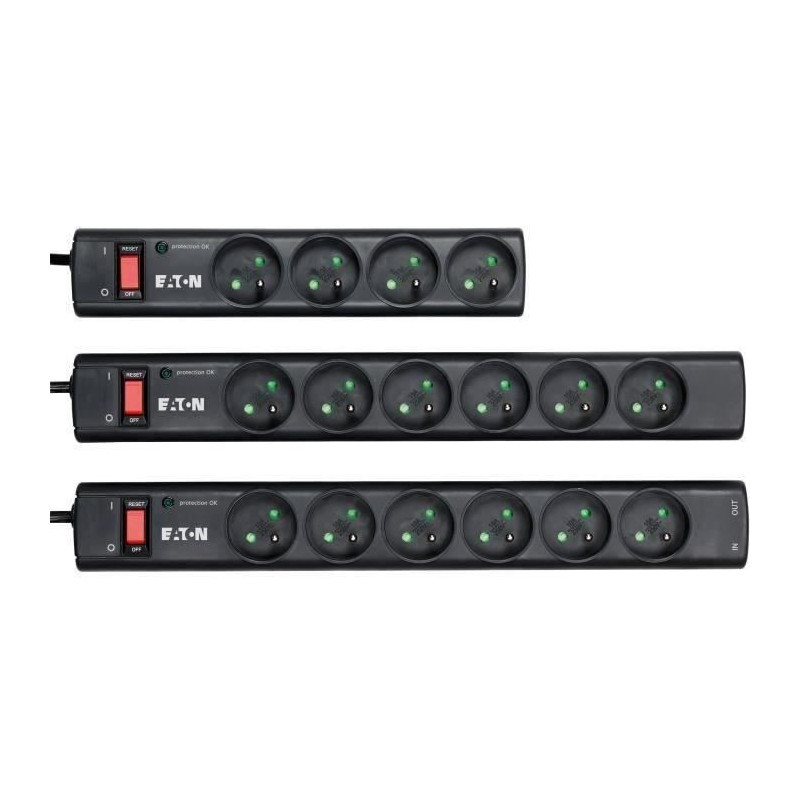 EATON Surge Suppressor / Protector - 6 x FR - 2.50 kVA - 230 V AC Inpu