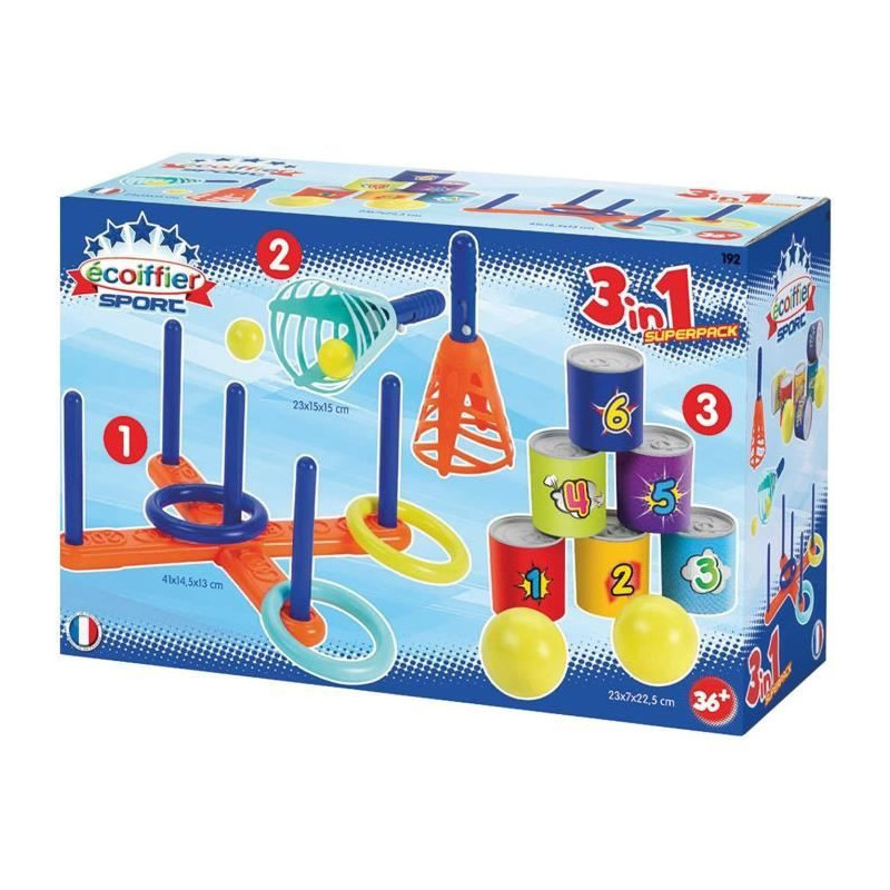 ECOIFFIER SPORT Pack 3 Sports