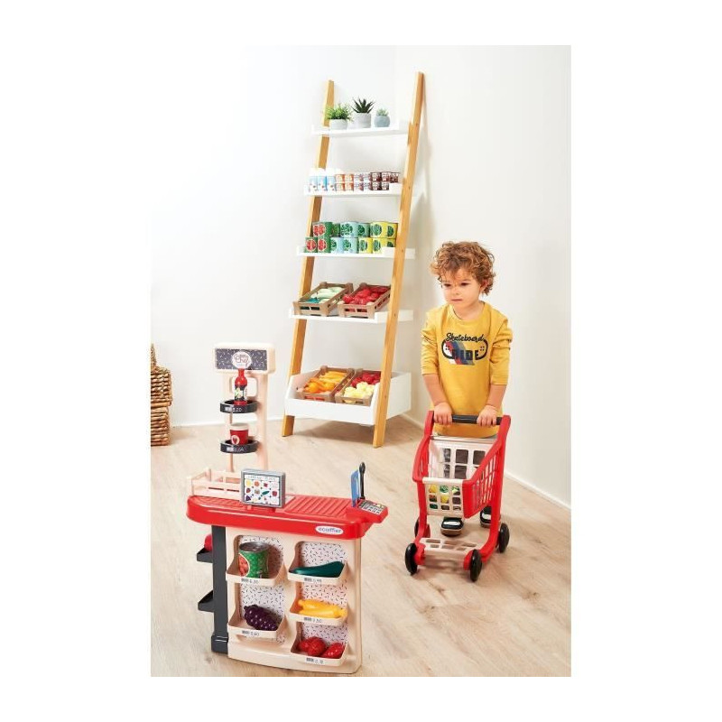 Checkout + trolley - ECOIFFIER - 1676 - A real little store