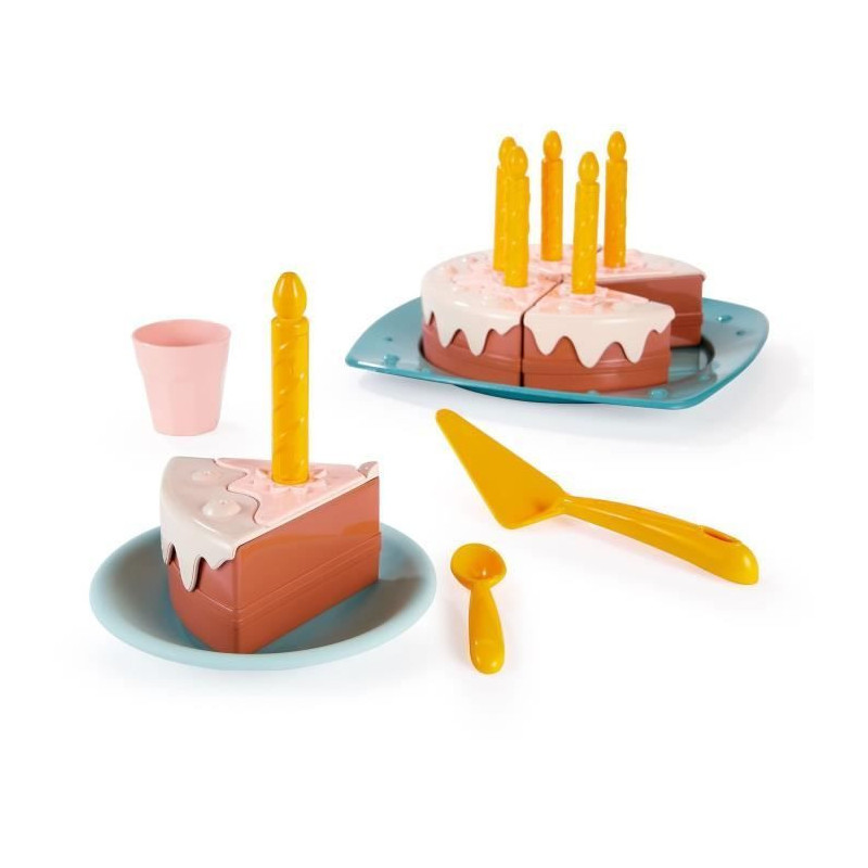 Birthday cake - ECOIFFIER - 1680 - Vert Azur - Happy birthday