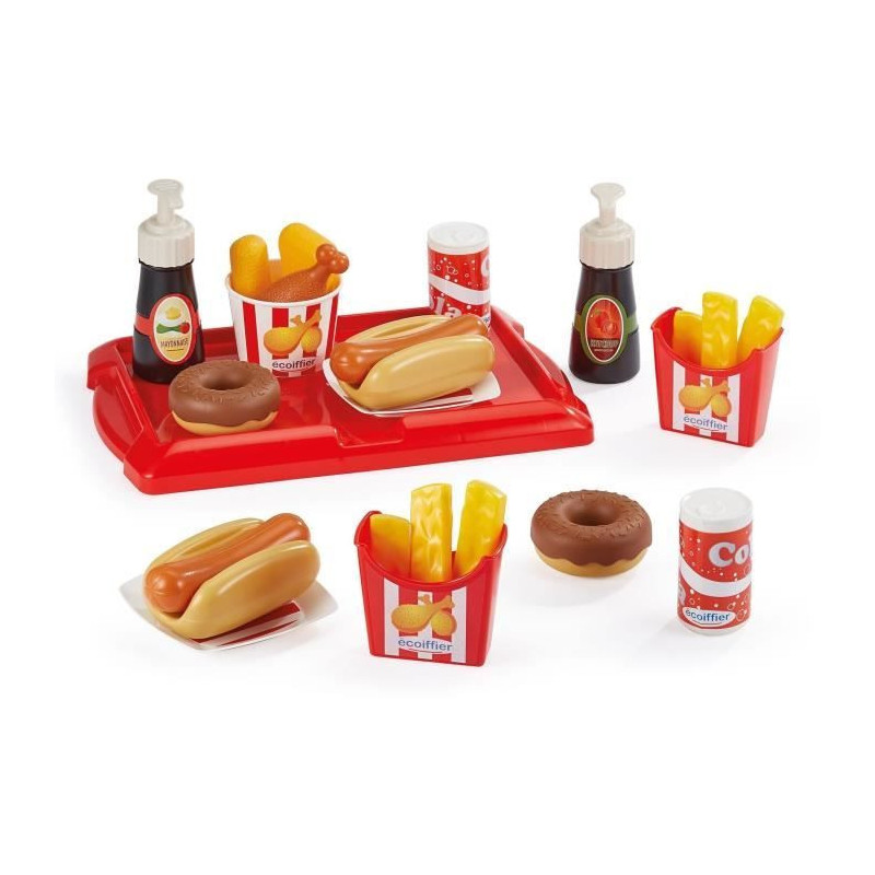 Hot dog box - ECOIFFIER - 2423 - A menu worthy of a fast food restaura