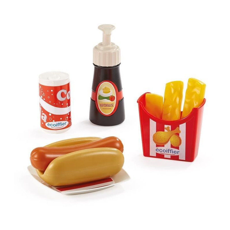 Hot dog box - ECOIFFIER - 2423 - A menu worthy of a fast food restaura