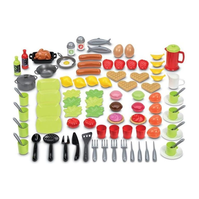 Dinette box 100 pieces - ECOIFFIER - 100% Chef Collection - From 18 mo