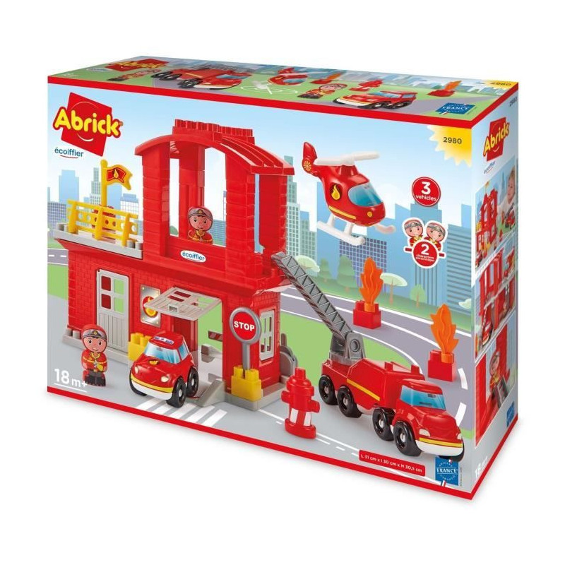 ECOIFFIER 2980 Abrick - Fire station - Firefighters on fire