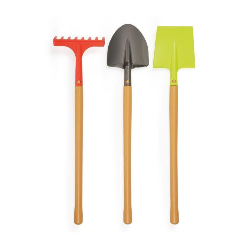 Net of 3 large garden tools - ECOIFFIER - 4338 - Let's prepare the soi
