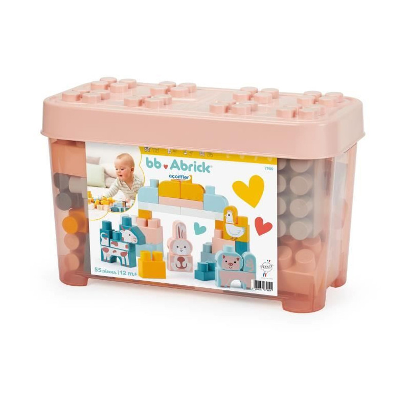 Brick Barrel - Construction Set - ECOIFFIER - Farm - 55 pieces - +12 m