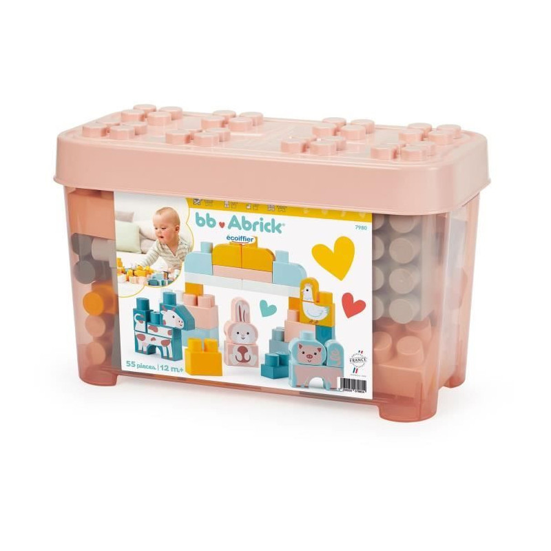 Brick Barrel - Construction Set - ECOIFFIER - Farm - 55 pieces - +12 m