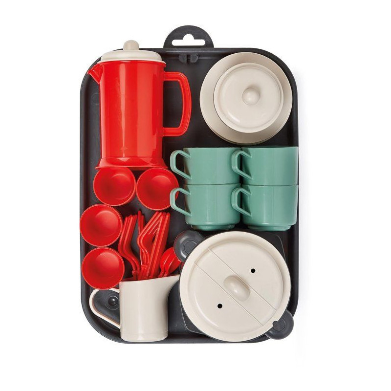 Filled play tray - Imitation game - ECOIFFIER - 26.5 cm - +18 months