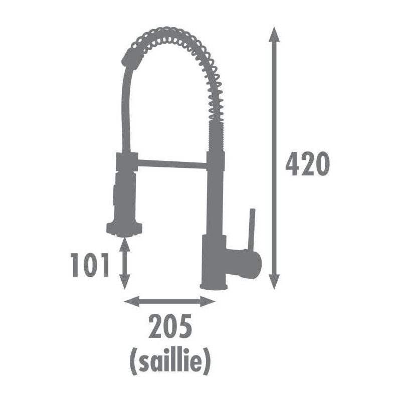 Kitchen mixer tap - EDOUARD ROUSSEAU - OPUS - Chrome