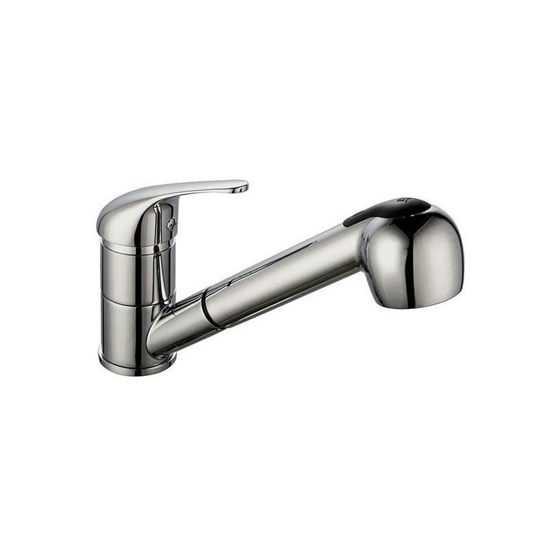 Low kitchen mixer tap - EDOUARD ROUSSEAU - ARES - Stainless steel