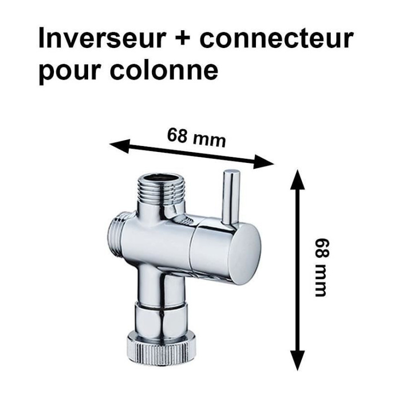 Shower column diverter and connector - Standard - EDOUARD ROUSSEAU - C