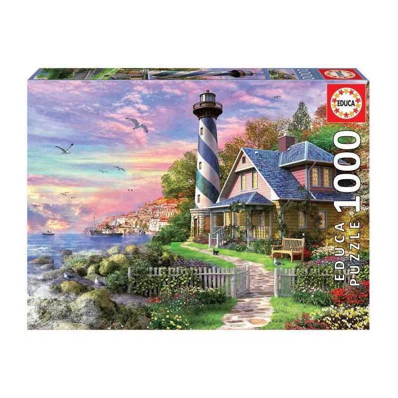 EDUCA 1000 Phare Puzzle A Rock Bay
