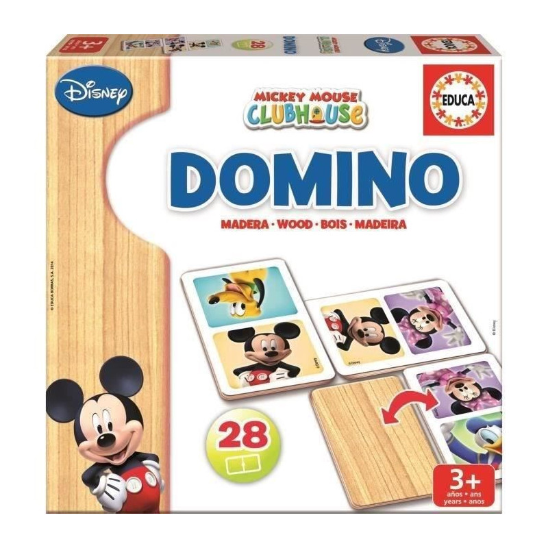 EDUCA - Mickey wooden domino