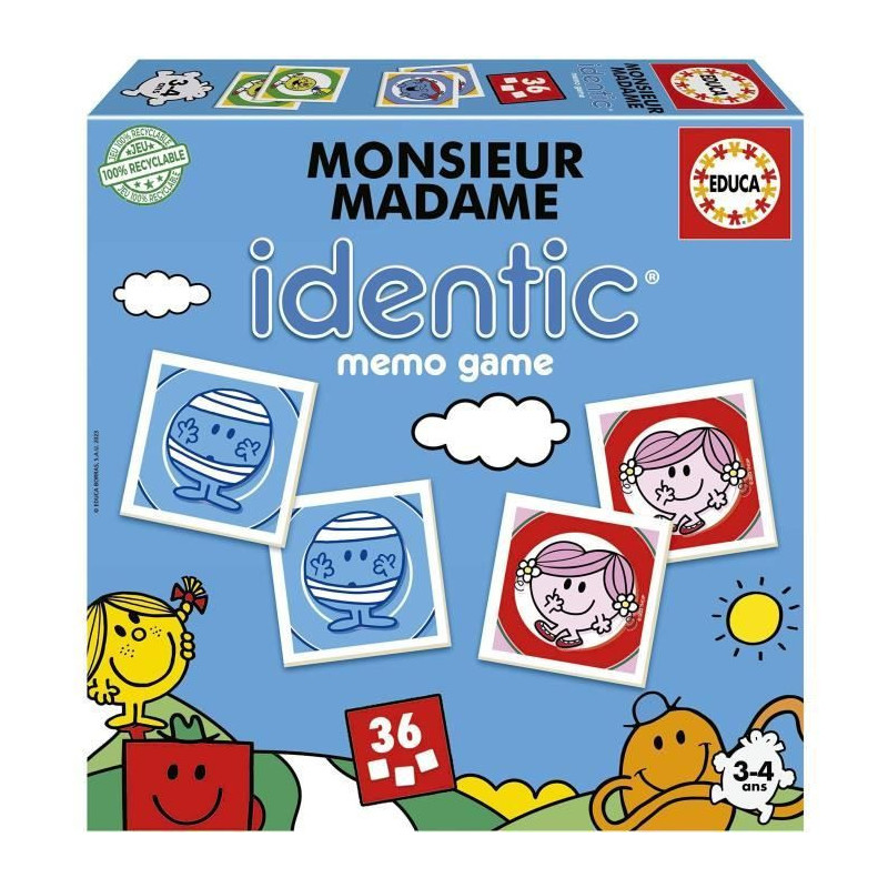Monsieur Madame - Identic - Memory game