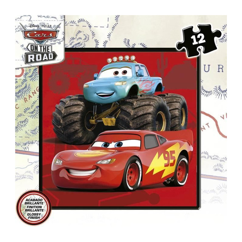 CARS - Malette of 4 progressive puzzles
