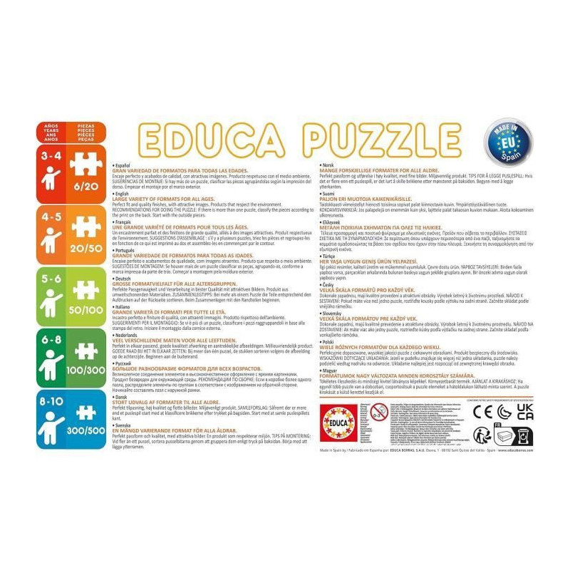 4 progressive puzzles - EDUCA - Multi 4 Monster High 50-80-100-150