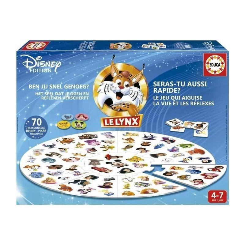 THE LYNX DISNEY 100 - EDUCA - Board game - 19748