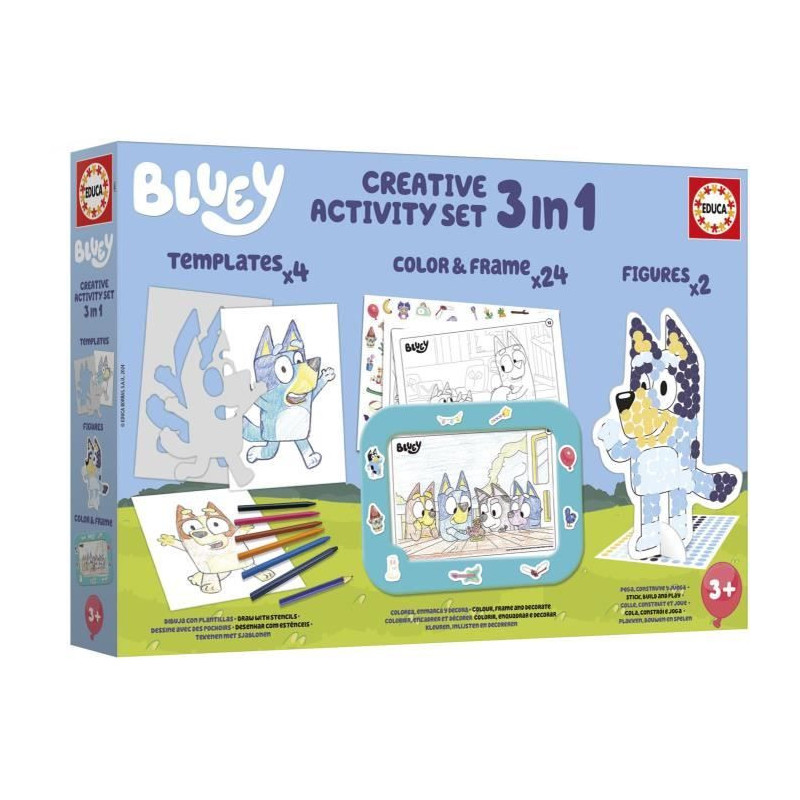 Creative set - EDUCA - Decoration and modeling of Bluey characters - 3
