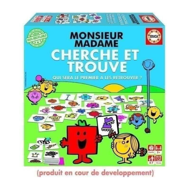 Learning game - EDUCA - Mr. Men and Women - Find and Search