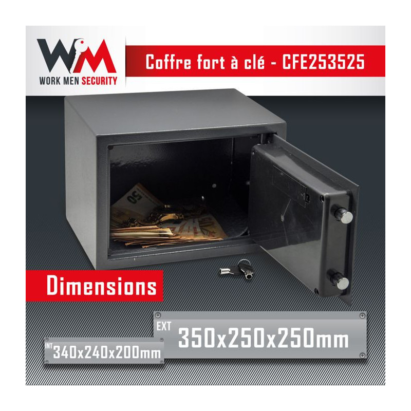 WORKMEN SECURITY Electronic safe with code 16L 25x35x25 cm