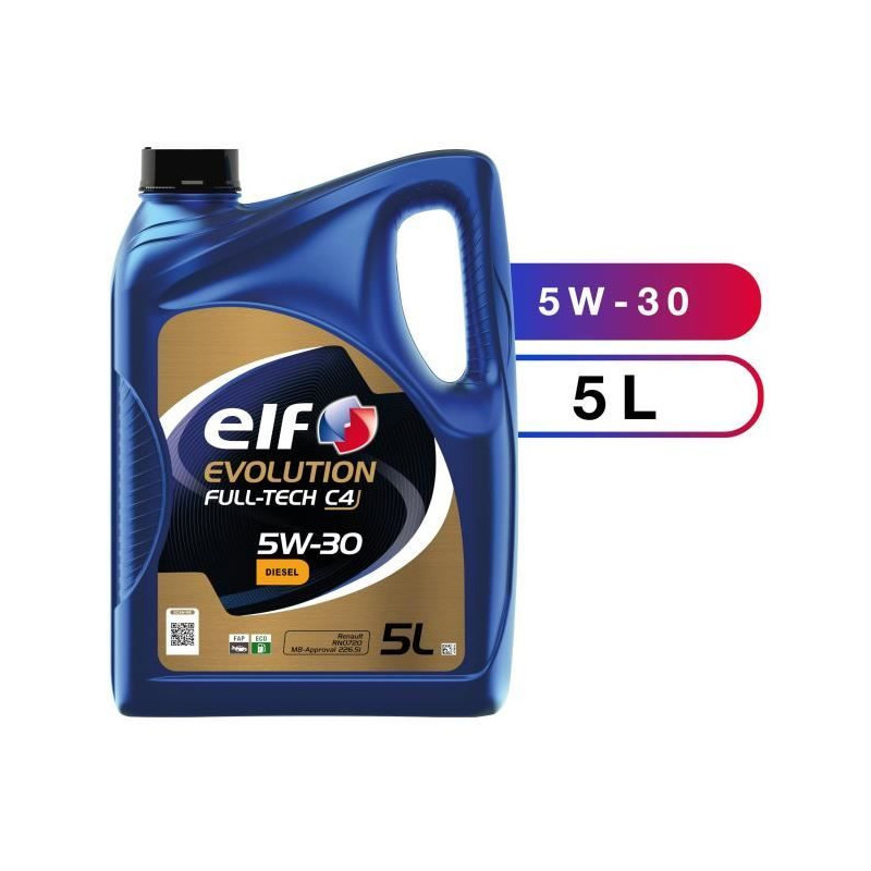ELF MOTOR OIL 5L EVOLUTION FULLTECH C4 5W30