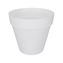 Flower pot elho round plastic loft white Ø 50 x H.44 cm 48 l