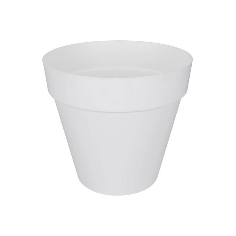 Flower pot elho round plastic loft white Ø 50 x H.44 cm 48 l
