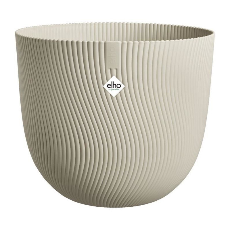 Flower pot - ELHO - Sereh Round 30 - Beige - L 30 x B 29.5 x H 25 cm -