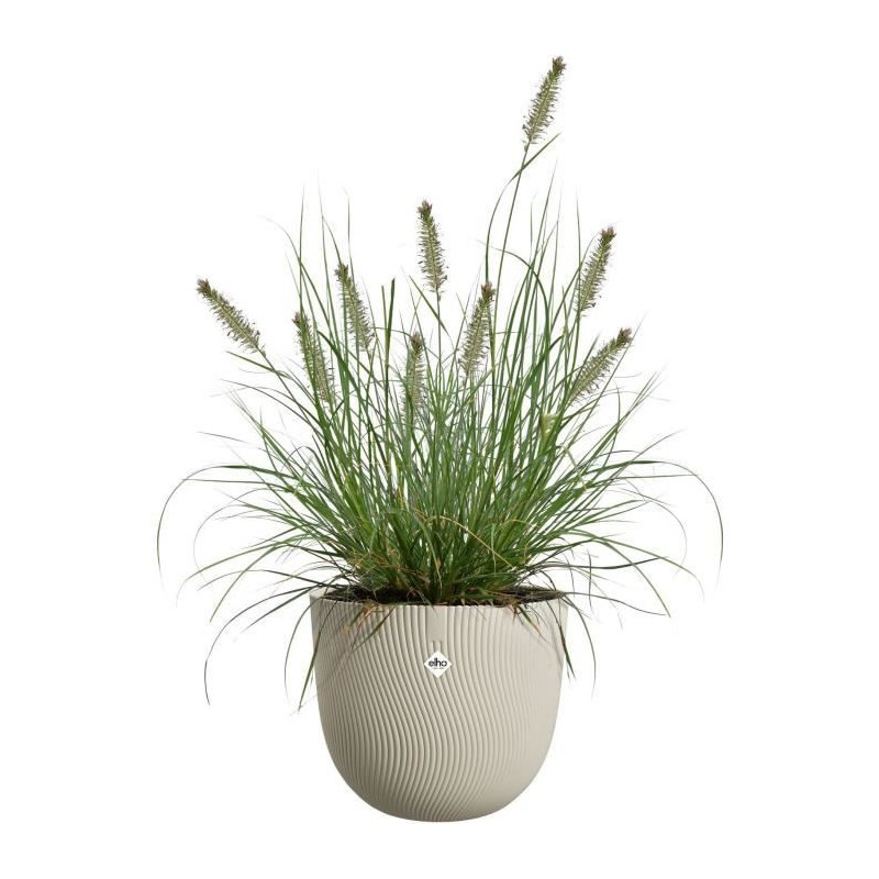 Flower pot - ELHO - Sereh Round 30 - Beige - L 30 x B 29.5 x H 25 cm -