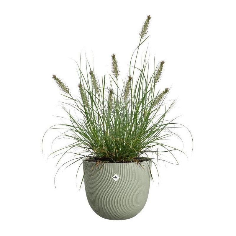 Flower pot - ELHO - Sereh Rond 40 - Green - Ø 39 x H 33 cm - 100% rec
